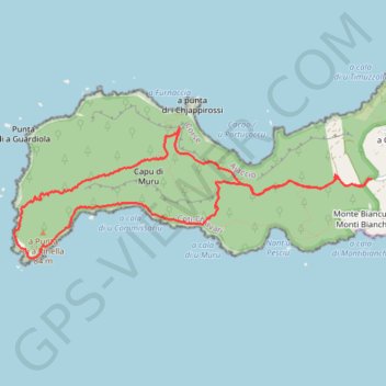 Tour de la Presqu’île de Capu di Muru à Coti-Chiavari GPS track, route, trail