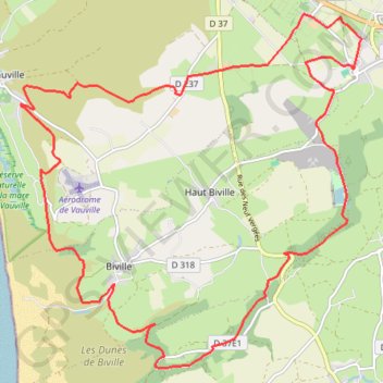 Run and Bike Haguard - Sainte-Croix-Hague GPS track, route, trail