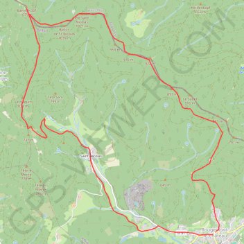 Le Baerenkopf depuis Rougemont-le-Château GPS track, route, trail