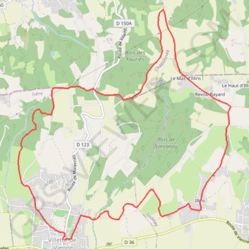 Villette de Vienne (38) GPS track, route, trail