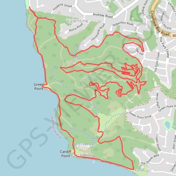 Green Point GPS track, route, trail