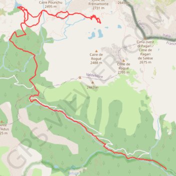 Lac de Graveirette-Frémamorte-Boréon GPS track, route, trail