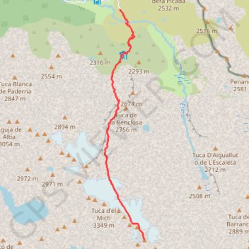 Aneto par la Rencluse GPS track, route, trail