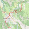 Tour des Écrins, du Bourg d'Oisans à Huez GPS track, route, trail