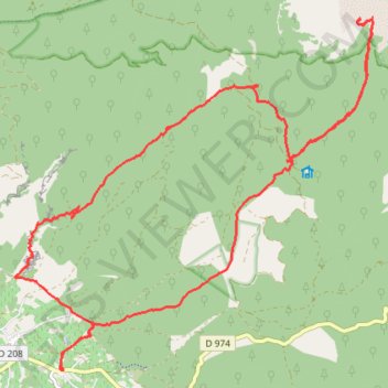 Le Mont Ventoux en randonnée par Saint-Colombe GPS track, route, trail