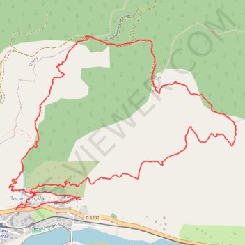 Touet-Saucias-BdeThiery-tour_2022-12-08A GPS track, route, trail