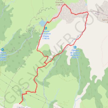 Appy Col de Girabal GPS track, route, trail