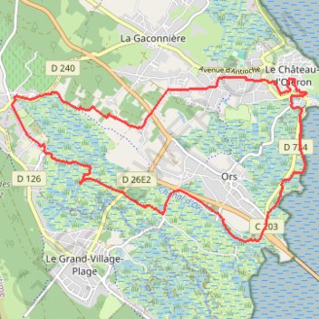 Olerando - Le Château-d'Oléron GPS track, route, trail