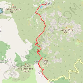 Palmarelle-Galeria GPS track, route, trail