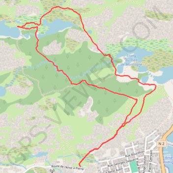 Vallée des Sept Étangs GPS track, route, trail