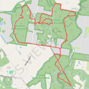 Brisbane Koala Bushlands Loop GPS track, route, trail