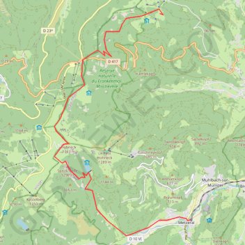 Arête des Spitzkoepfe GPS track, route, trail