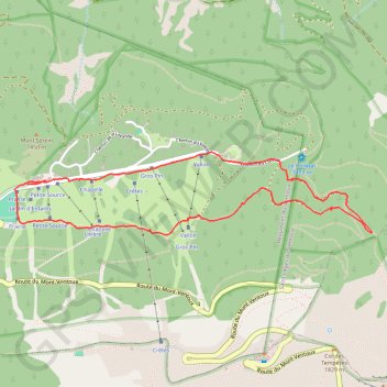 Mont Serein GPS track, route, trail