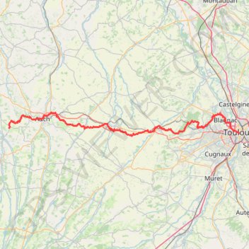 Toulouse - Barran GPS track, route, trail