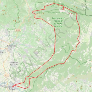 Isle-ventoux-isle GPS track, route, trail