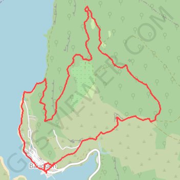 Bauduen balcon sue le lac Sainte Croix GPS track, route, trail