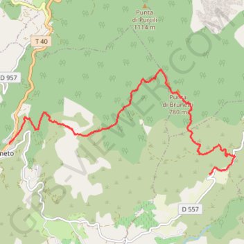 Corse du sud, Olmeto Burgo GPS track, route, trail