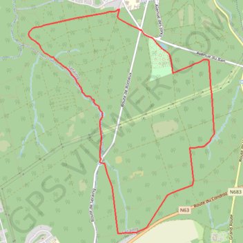 Losange rouge - Trou d'Ausny GPS track, route, trail