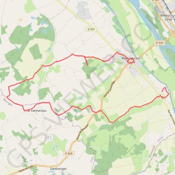 Circuit des Puits - Beaulieu-sur-Loire GPS track, route, trail