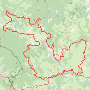 La Bois Noirs Oxygène - Saint-Just-en-Chevalet GPS track, route, trail