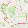 Monflanquin, la bastide vue du nord - Pays de la vallée du Lot GPS track, route, trail