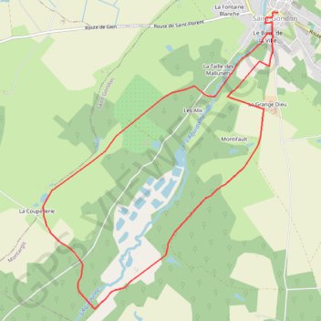 Saint-Gondon GPS track, route, trail