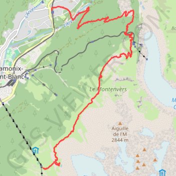 Grand Balcon Nord Chamonix GPS track, route, trail