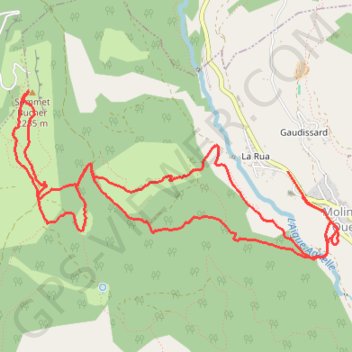 Col des Pres Fromage depuis Molines en Queyras et montée vers le mont buchet GPS track, route, trail