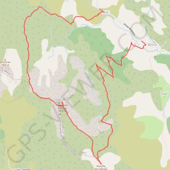 Mourre de Chanier GPS track, route, trail