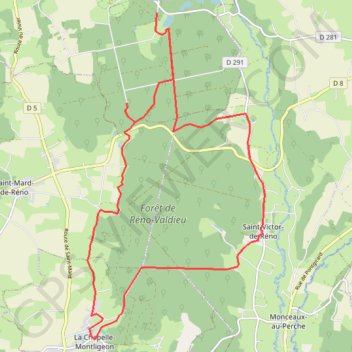 Attelage - Forêt et Panoramas - forêt de Réno-Valdieu GPS track, route, trail