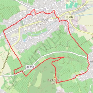 Bischenberg GPS track, route, trail