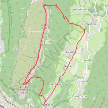 Néron - traversée S-N GPS track, route, trail