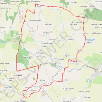 La Ronde des Espiègles - Sainte-Colombe GPS track, route, trail