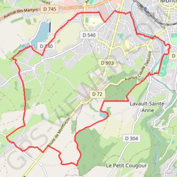 Itinéraires Agglo - Parcours A + boucle GPS track, route, trail