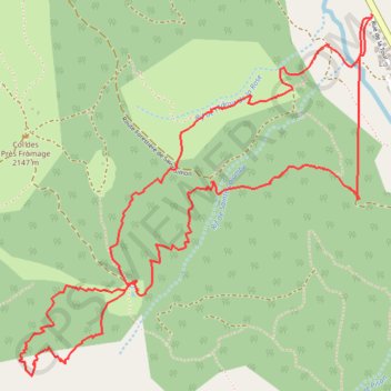 Serre des Vallonnets (Queyras) GPS track, route, trail