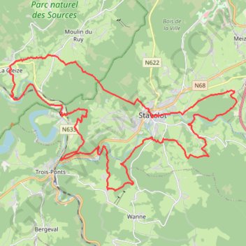 Stavelot_40km GPS track, route, trail