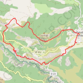 Le sentier du Bastidon GPS track, route, trail
