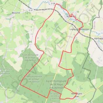 La Haye d'Aubenton GPS track, route, trail