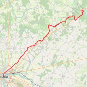 Bourges - Sancerre GPS track, route, trail