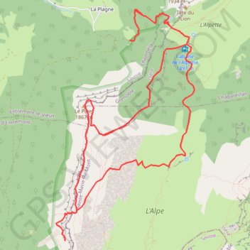Grotte du Biolet (Chartreuse) GPS track, route, trail