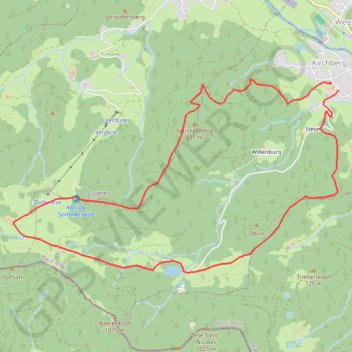 Le Lac de Lachtelweiher et la source de la Doller GPS track, route, trail