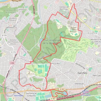 Rueil Malmaison - Vaucresson GPS track, route, trail