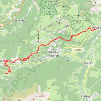 Hauteluce - Molliessoulaz GPS track, route, trail