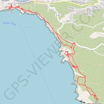 Capu Pertusato - Bonifacio GPS track, route, trail
