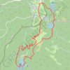 Gazon Rouge les 3 lacs GPS track, route, trail