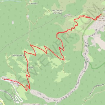 Dent de Verreu GPS track, route, trail