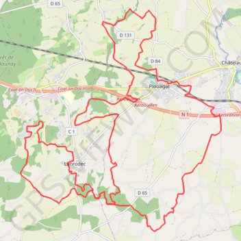 Rando Plouagat GPS track, route, trail