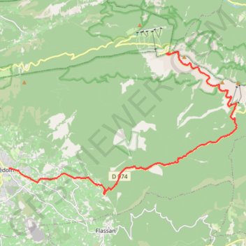 Le Ventoux par Bédoin GPS track, route, trail