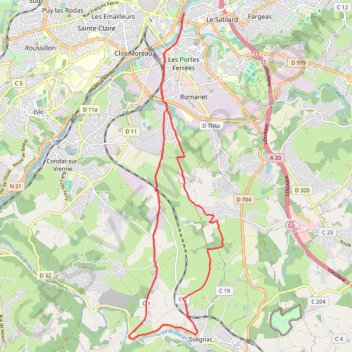De Limoges à Solignac GPS track, route, trail