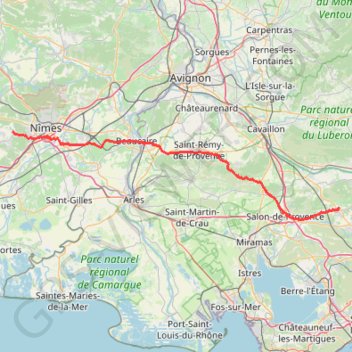 Lambesc Caveirac GPS track, route, trail